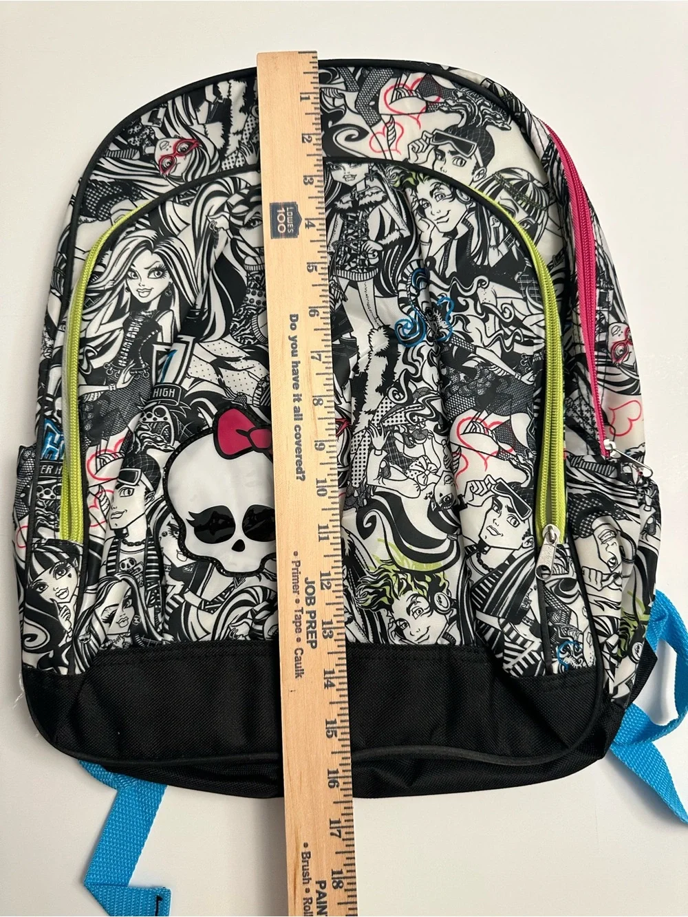 Monster High 16 Inch Backpack-Lunch Box-Pencil Case- Erasers-Misc School Supplie